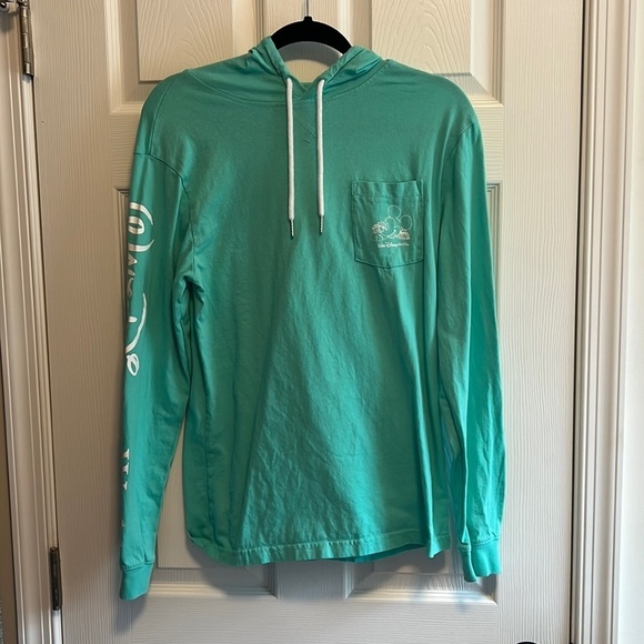 Disney Tops - Walt Disney World Tropical Mickey Palm Leaf Tropical Vibe Turquois Hoodie Size S